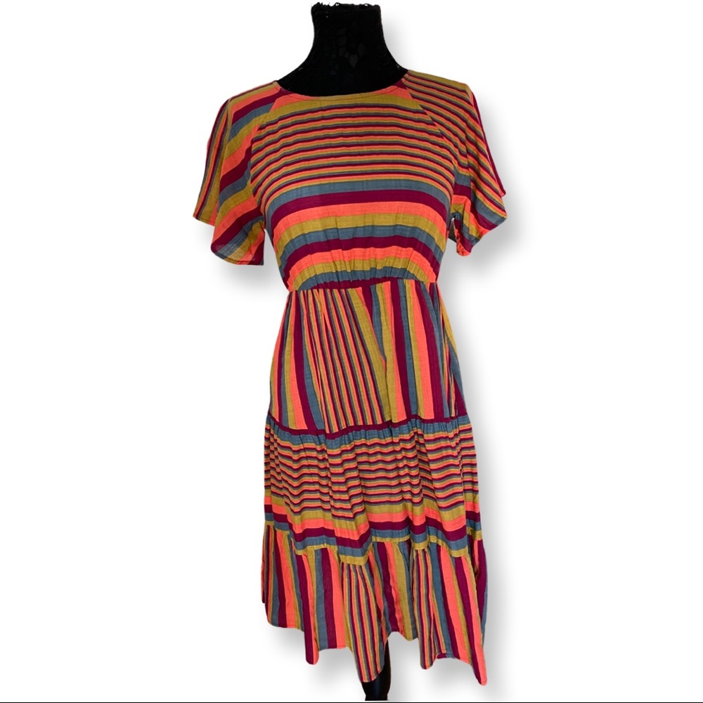 Ces Femme Striped Dress Size Small